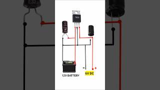 12V to 6V CONVERTERshorts youtubeshorts viral GkTechnical trendingconverter [upl. by Enilaf]