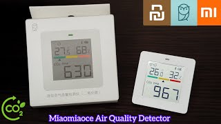 Miaomiaoce CO2 Air Quality Monitor by Xiaomi CO2  Temperature  Humidity Detector xiaomi [upl. by Fabiano211]