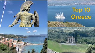 🇬🇷 10 BEST Places to Visit in the Peloponnese Greece Travel Best Day trips from Athens [upl. by Ethban]