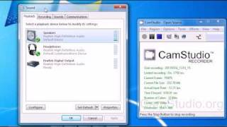 Recording Speakers AND Mic Using Stereo Mix in Windows 7 with CamStudio [upl. by Adanama]