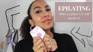 EPILATING AFTER 2 YEARS  IS IT STILL WORTH IT  HAIR REMOVAL [upl. by Buiron]