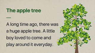 Learn English through Story  The apple tree  Level 1 [upl. by Nguyen]