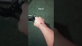 Day 14 of using handgrip 💪exercise fypシ゚viral foryou attitude viral edit foryou baki [upl. by Bloomer15]