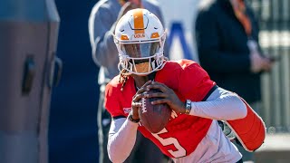 Tennessee QB Joe Milton Highlights  Day 1 Senior Bowl [upl. by Macdougall]