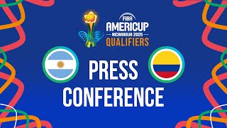 LIVE  Argentina v Colombia  Press Conference  FIBA AmeriCup 2025 Qualifiers [upl. by Ytsanyd]