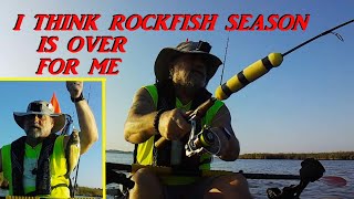 THE FINAL KAYAK OUTING FOR ROCKFISH [upl. by Gernhard144]