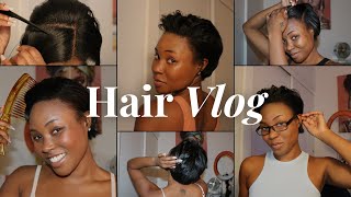 Weekly Vlog My Short Relaxed Hair Care Routine  ft Aphogee Motions amp More [upl. by Fraze]