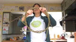 How to make a willow wreath base from scratch [upl. by Dede]