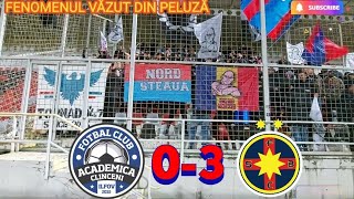 Academica Clinceni 03 STEAUA  rezumatul meciului din Peluză Nord golul lui Tănase 09022022 [upl. by Airbmac]