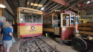 The Baltimore Streetcar Museum Trolley Barn Tour [upl. by Ettenil440]