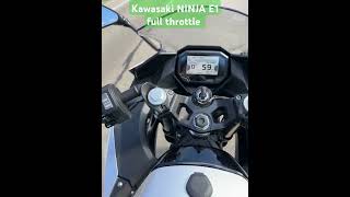 Full throttle test originalninja E1 kawasakininja rubitech emoto underkawa [upl. by Esikram987]