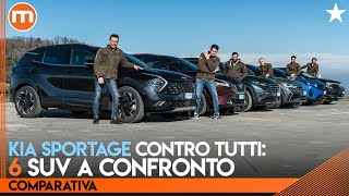 Comparativa SUV  Nuova Sportage sfida Qashqai Tucson Tiguan 3008 e Compass [upl. by Caasi266]