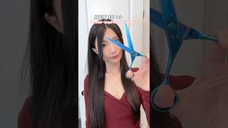 Cut your own sidebangs at homeeasytips hairstyles koreanhairstyles [upl. by Morgun710]