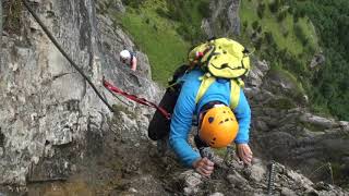 FERRATA KANDERSTEG  ALMENALP  SWITZERLAND  VIDEOS REMEMBER 2011 [upl. by Calvano]