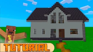 Minecraft Einfamilienhaus  Bauanleitung mit Innenausbau XboxPS4PEBedrock [upl. by Suedama]