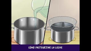 Cómo pasteurizar la leche [upl. by Kcirrez]