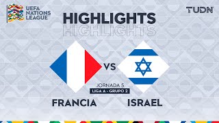 HIGHLIGHTS  Francia vs Israel  UEFA Nations League 2024  TUDN [upl. by Granger]