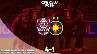 REZUMAT  CFR Cluj  FCSB 41 Umilință pentru echipa lui Becali [upl. by Leruj550]