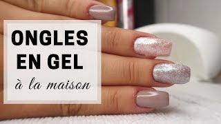 Comment faire ses ONGLES EN GEL soimême au chablon [upl. by Jarrad]