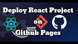 Deploy react app to github pages  How to deploy project on github  Host website for free [upl. by Reidar699]