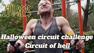 Halloween circuit challenge 220 reps in the circuit of hell [upl. by Onailimixam]