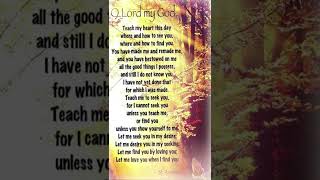 O LORD MY GOD A PRAYER By Saint Anselm [upl. by Bozovich844]