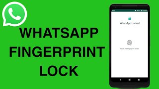 How to Use WhatsApp Fingerprint Lock on Android  How To Set Password in WhatsApp [upl. by Armand]