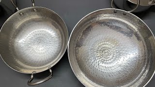 Steel kadai  Stainless Steel kadai  kesarkunj vs Coconut  Review  Heavy Bottom kadai [upl. by Schiffman]