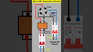 AC TO DC CONVERTER CIRCUIT connection shortvideo viralvideo electronic trading [upl. by Huebner]