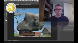 Photoshop CC WS10 Montage mit Radierer [upl. by Tiffi]