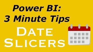 Power BI  Date Slicer [upl. by Niven516]