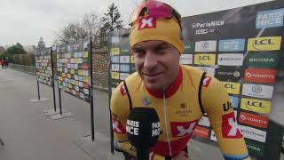 Alexander Kristoff  Interview at the start  ParisNice 2023  Stage 2 [upl. by Ailadi598]