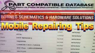 Mobile Repairing with Borneo schematics part compatible database  1 ic find 100 models  Borneo [upl. by Lladnik394]