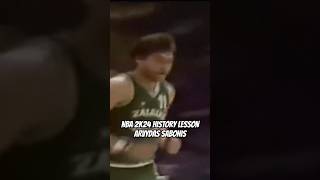 NBA 2K24 History Lesson  Arvydas Sabonis shorts [upl. by Gregoor]