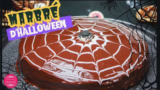 Gâteau marbré dHalloween  recette facile et amusante  🎃👻😈 [upl. by Nwahsyt]