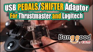 USB Adaptor for Thrustmaster T3PA  Logitech Shifter and Pedals from Bangood REVIEW [upl. by Schoof869]