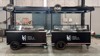 Hand push cart Food cart Classy design Push cart Food business Street carts Azimuth [upl. by Tahpos]