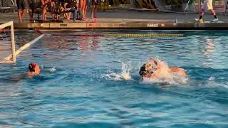 Video The JustinSiena varsity boys water polo team starts to pull away from host American Canyon [upl. by Pennie]