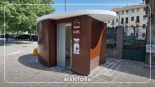 Automatic selfcleaning toilets in Mantova  Sano2 [upl. by Einhpad]