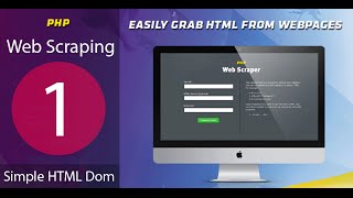 Tutorial 1 Simple HTML Dom Web Scraping data setting up from scratch by php [upl. by Eiclehc]