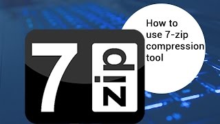 How to use 7zip compression tool  video tutorial by TechyV [upl. by Nidroj427]