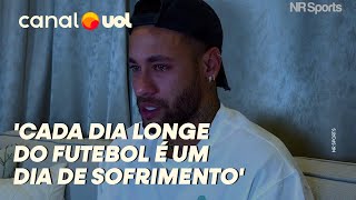 NEYMAR CHORA AO FALAR DE LESÃO NO JOELHO E PROJETA RETORNO NO ALHILAL NUNCA VOLTO MEIABOCA [upl. by Htiduj]