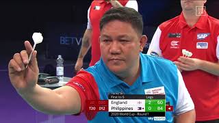 PDC World Cup of Darts  R1  England  Philippines [upl. by Eniamat308]