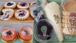 Blueberry cheese tartบลูเบอร์รี่ชีสทาร์ตลาวาป้าหนึ่ง [upl. by Noisla]