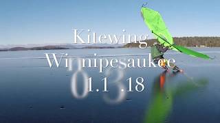 Kitewing Lake Winnipesaukee 011318 [upl. by Socram]