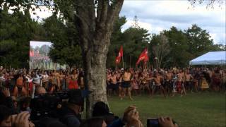 600 Maori Warriors Kapa Haka Gate Pa Commemoration 2014 [upl. by Rehptsirhc733]