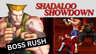 STREET FIGHTER beats of rage remix 2 OPENBOR GUILE gameplay BOSS RUSH MODE [upl. by Helfand599]