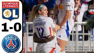 Lyon vs psg féminine 10  Le résumé de match Lyon féminine vs Psg [upl. by Bravar]