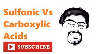 Comparing Stregnth of Sulfonic Acid with Carboxylic Acid [upl. by Notgnirrac]