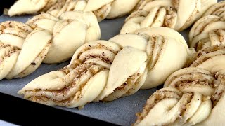 Completely new method for cinnamon rolls Simple and tasty recipe [upl. by Pallua462]